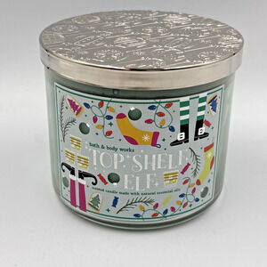BATH & BODY WORKS 3 WICK CANDLE TOP SHELF ELF Christmas Holiday